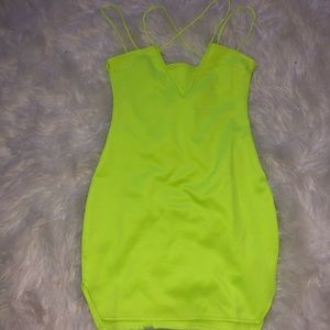 NEON SLIP DRESS
